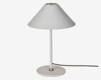 Bordlampe Hygge grå H. 35 cm