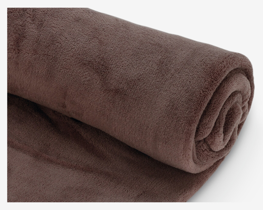 Plaid Fleece Taupe 125x150 cm 