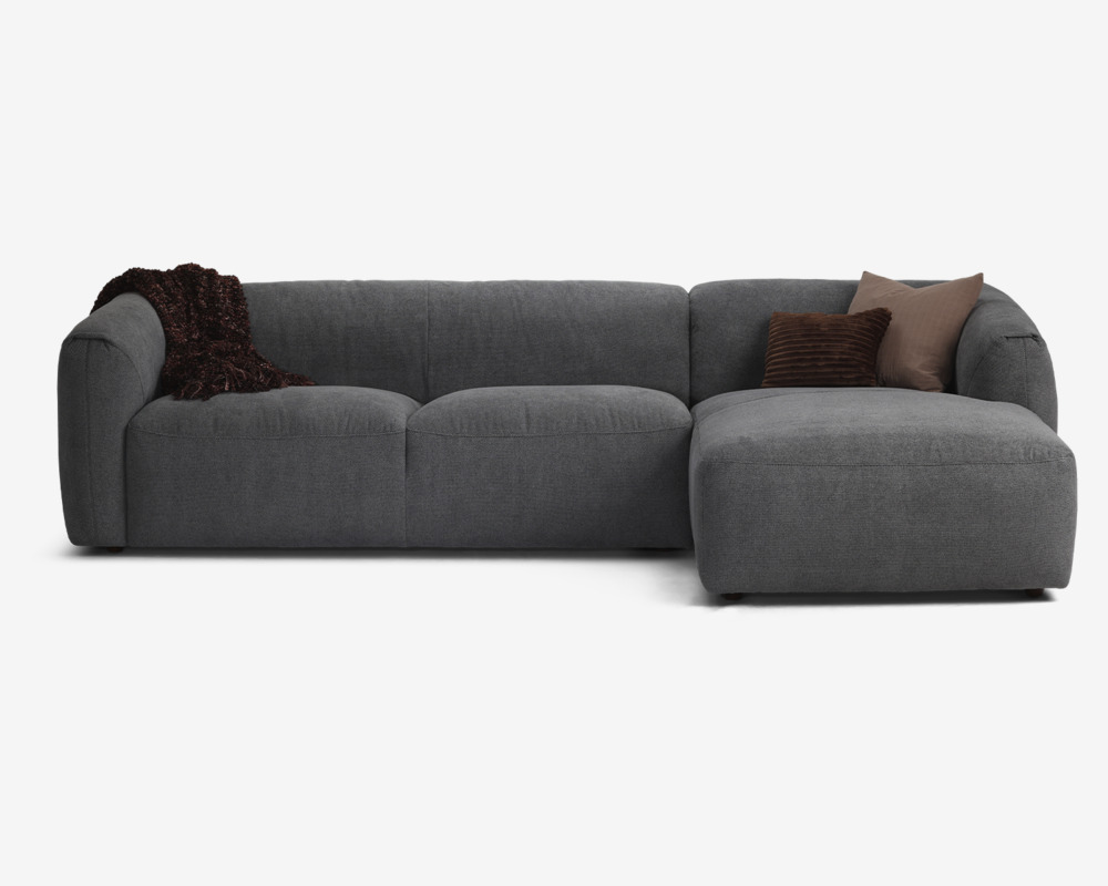 Sofa M/Chaiselong Violino Højre Grå