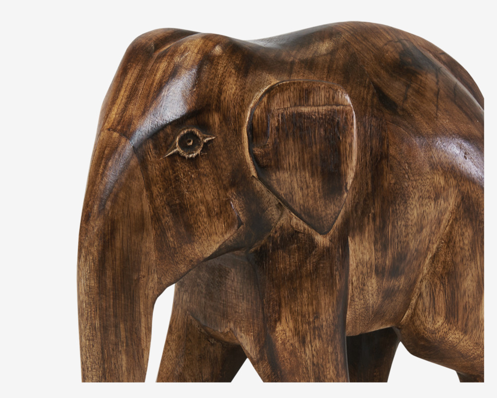 Elefant Træ 35x15x28 cm 