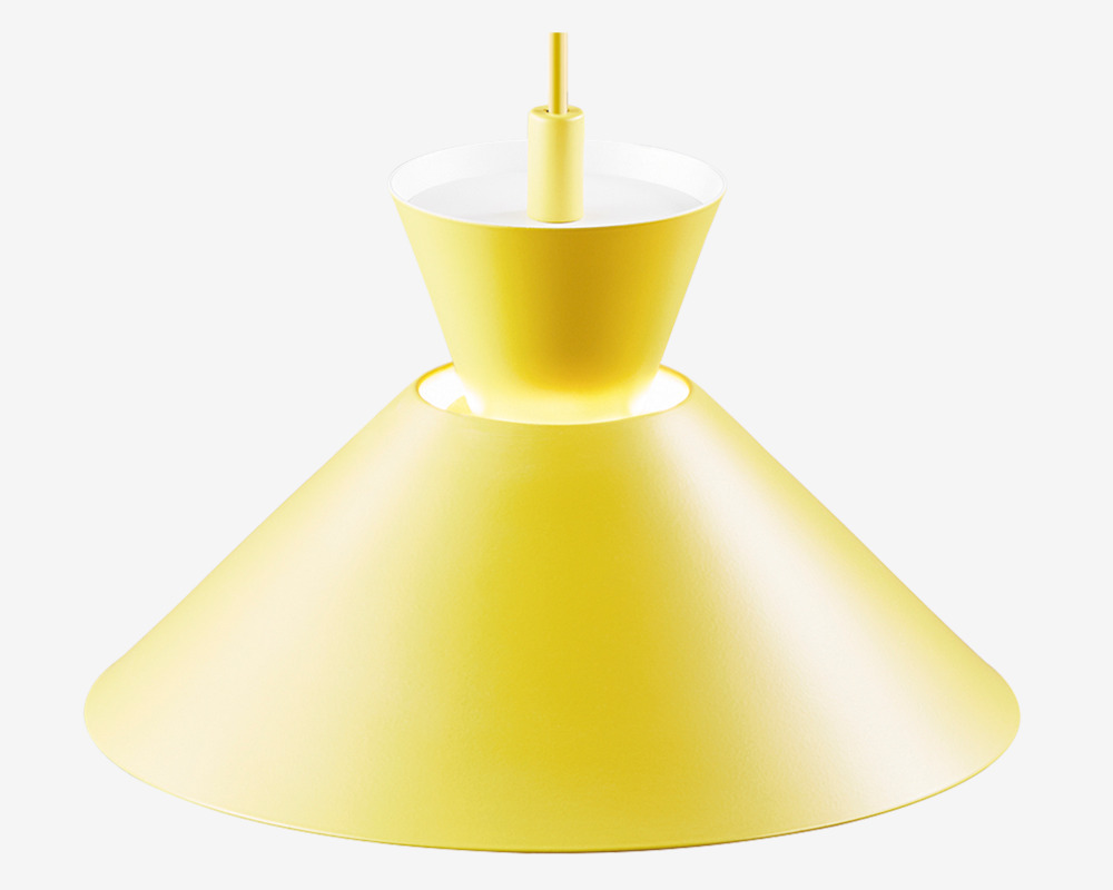 Loftlampe Dial Gul Ø.25 cm 