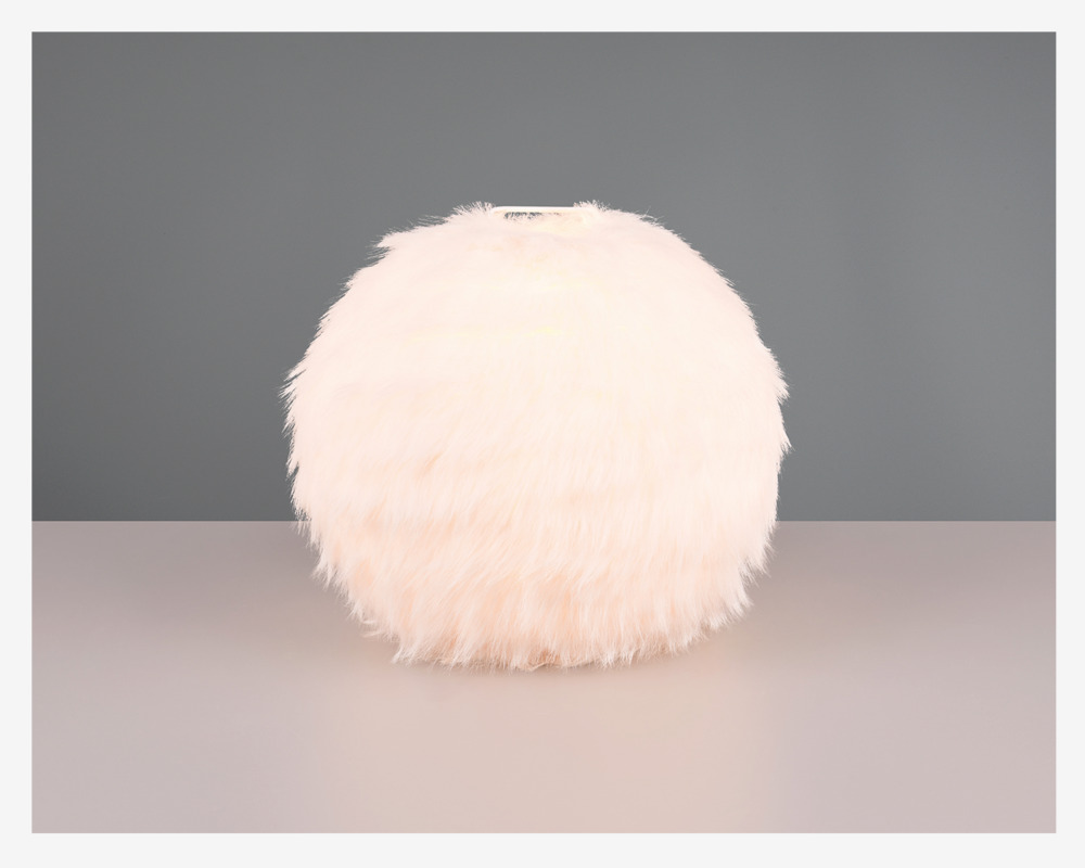 Bordlampe Furry Hvid H.24 cm 