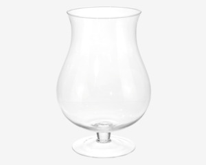 Glas Vase Cognac Shape H.32cm