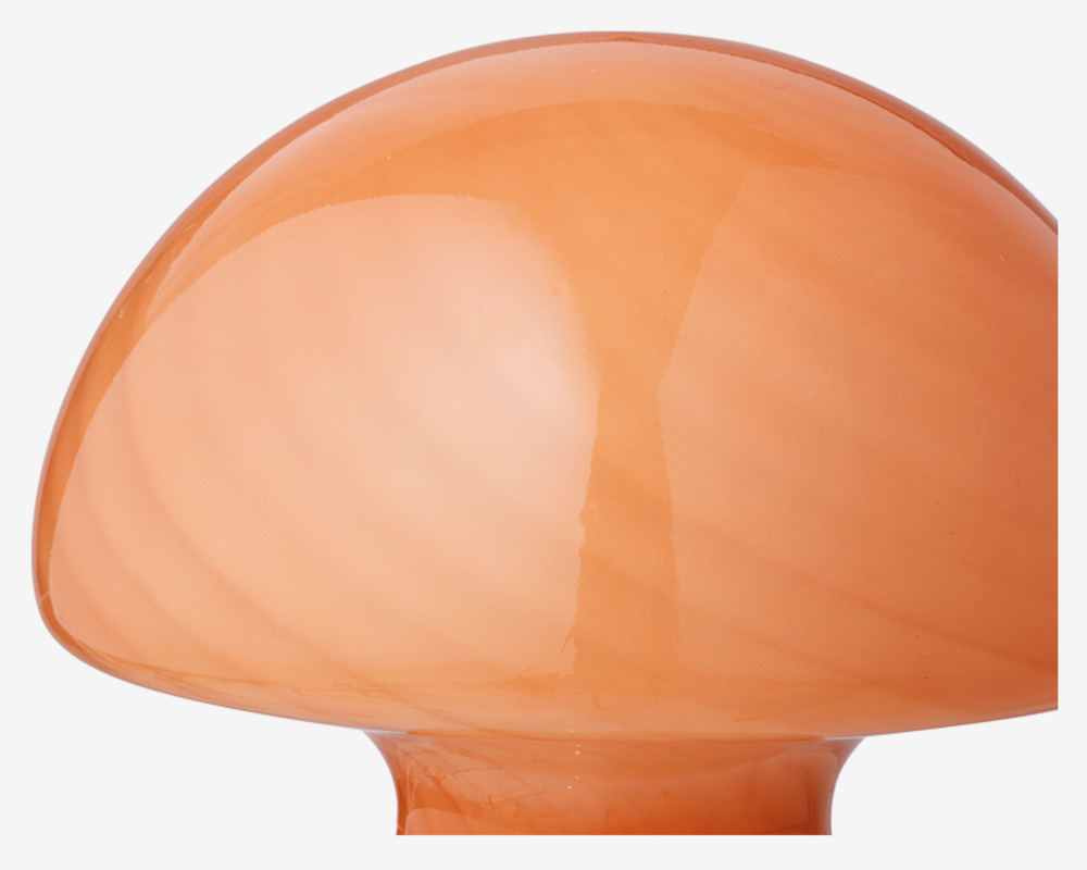 Bordlampe Mushroom Orange H.23 cm 