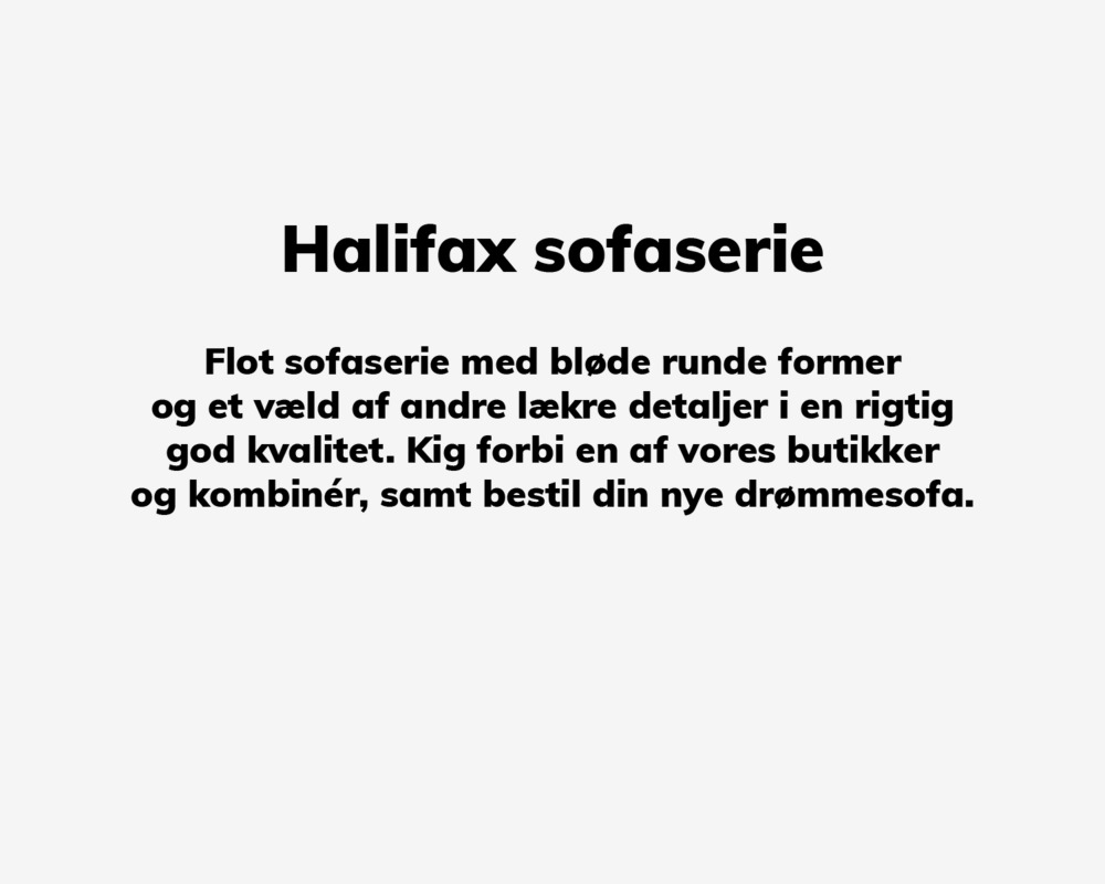 Sofa Halifax Chaiselong Venstrevendt Stofgr. 1