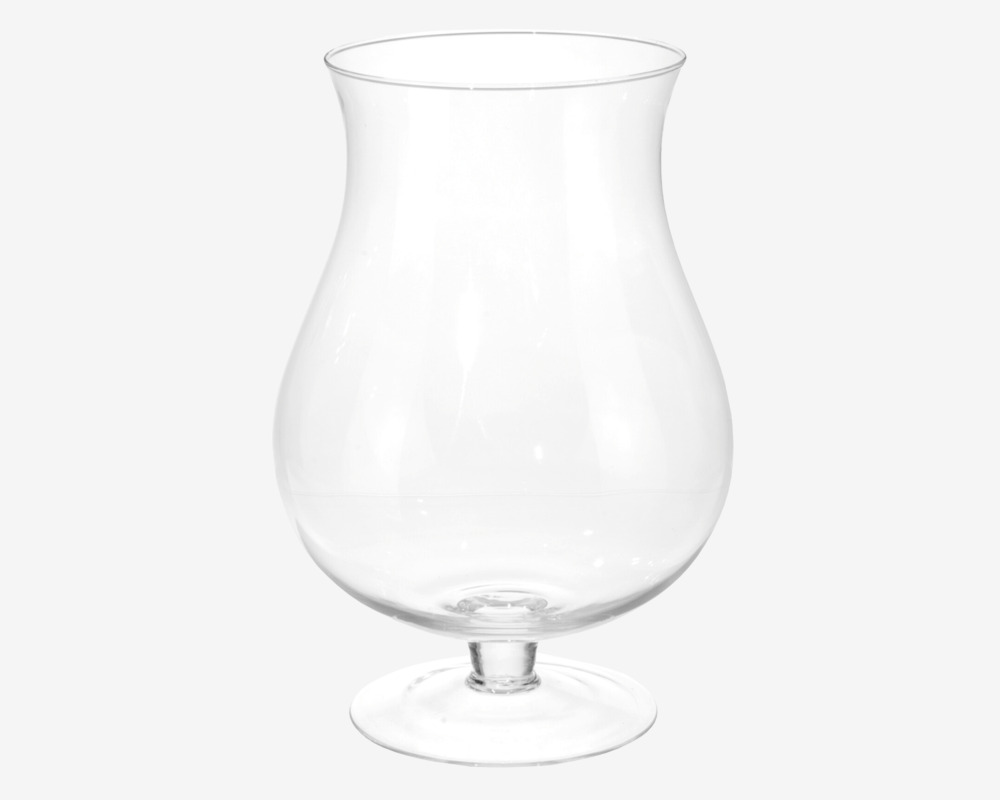 Glas Vase Cognac Shape H.32cm