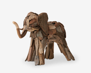 Elefant Drivtømmer 25x10x18 cm 