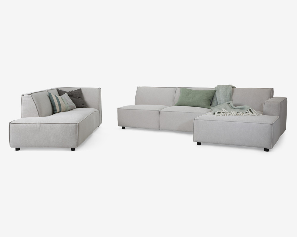 Sofa U-shape Venstrevendt Beige