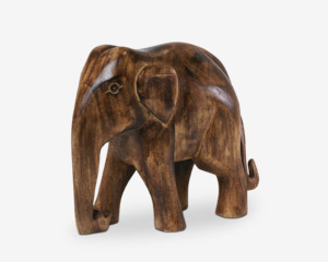 Elefant Træ 35x15x28 cm 