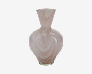 Vase Hjerteform Rosa H.23,5 cm 
