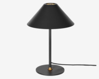 Bordlampe Hygge sort  H. 35 cm