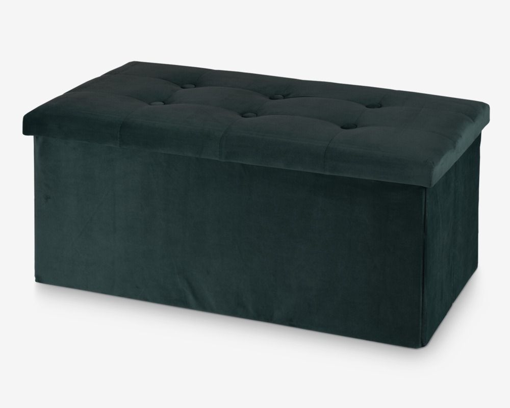 Puf med Opbevaring Velour 76x40x38 cm 