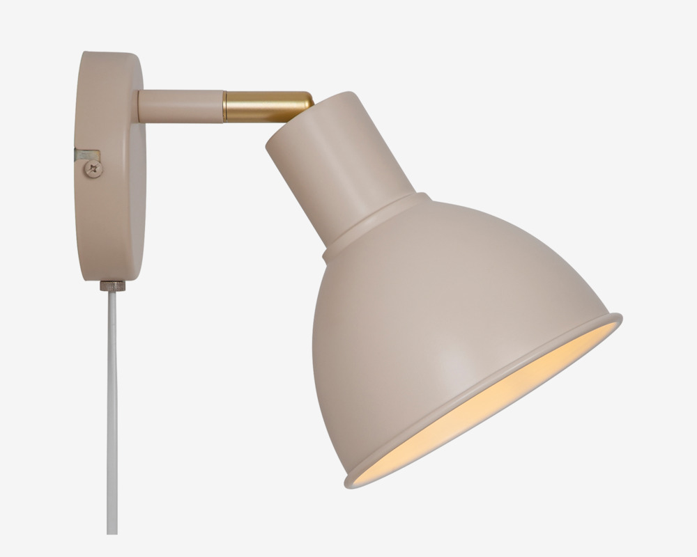 Væglampe Pop Mat Beige Ø.15,5 cm