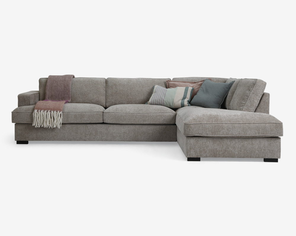 Sofa M/Open End Beige Højrevendt