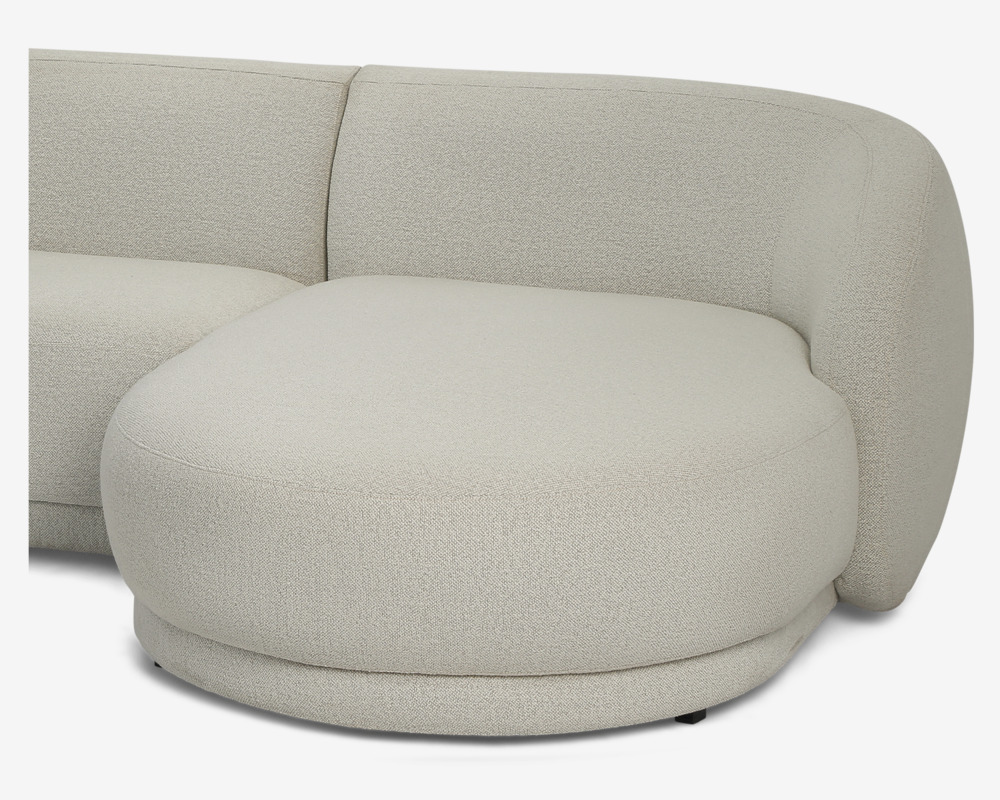 Sofa Med Chaiselong Højre Beige