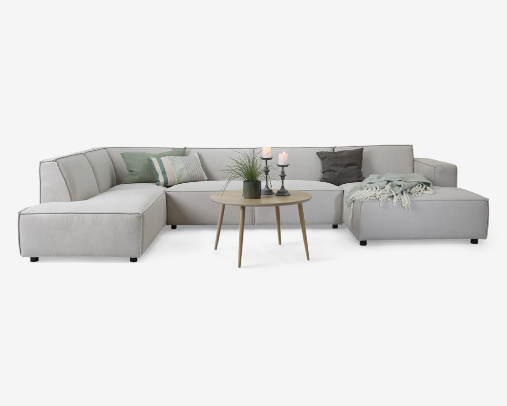 Sofa U-shape Venstrevendt Beige